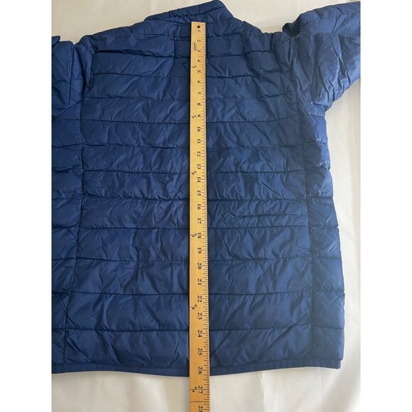 Old Navy Mens Puffer Jacket Small Blue Polyester Full Zip Quilted Lightweight - Picture 6 of 12